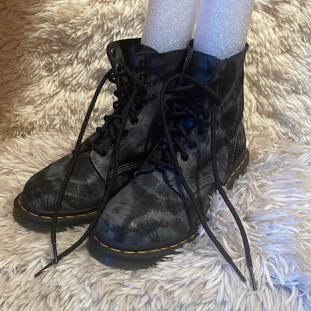Dr. Martens Tie Dye Black 8 Eye Boot